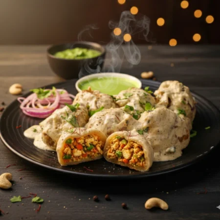 Afghani Malai Paneer Momos